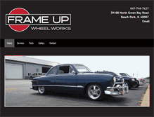 Tablet Screenshot of frameupwheelworks.com